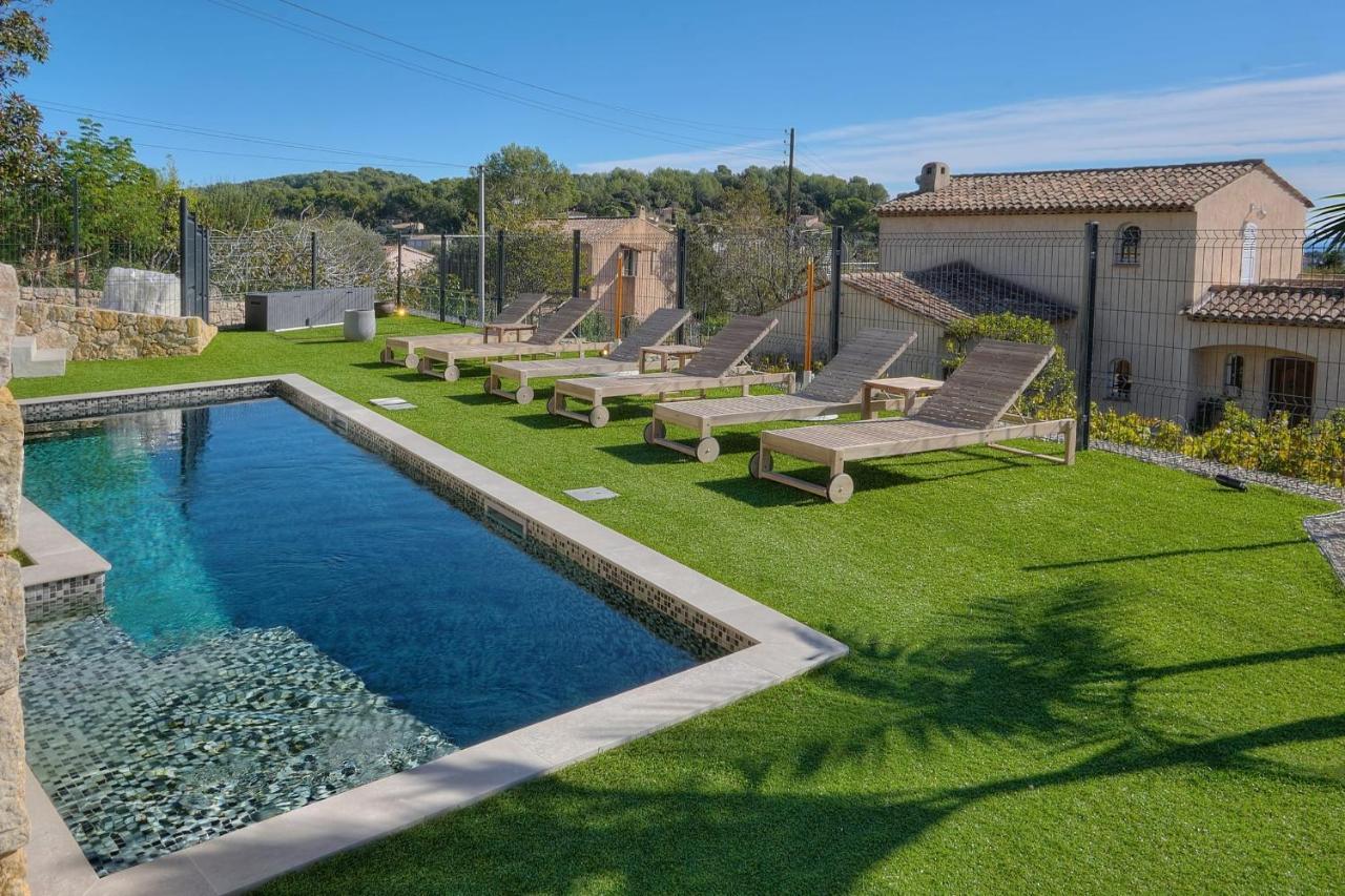 Immogroom - Superbe Villa - Piscine - Vue Mer - Parking - Clim วาลูริส ภายนอก รูปภาพ