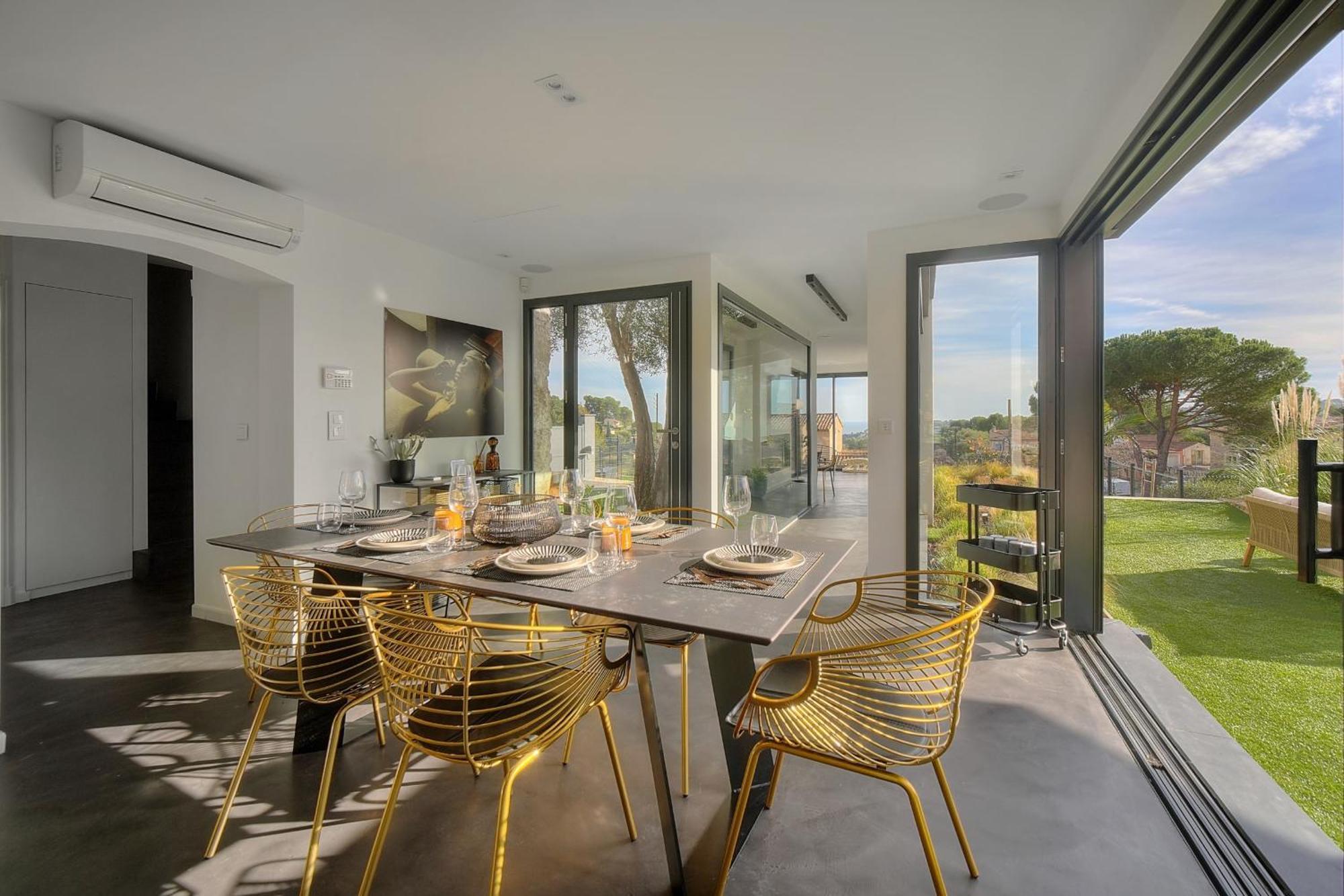 Immogroom - Superbe Villa - Piscine - Vue Mer - Parking - Clim วาลูริส ภายนอก รูปภาพ