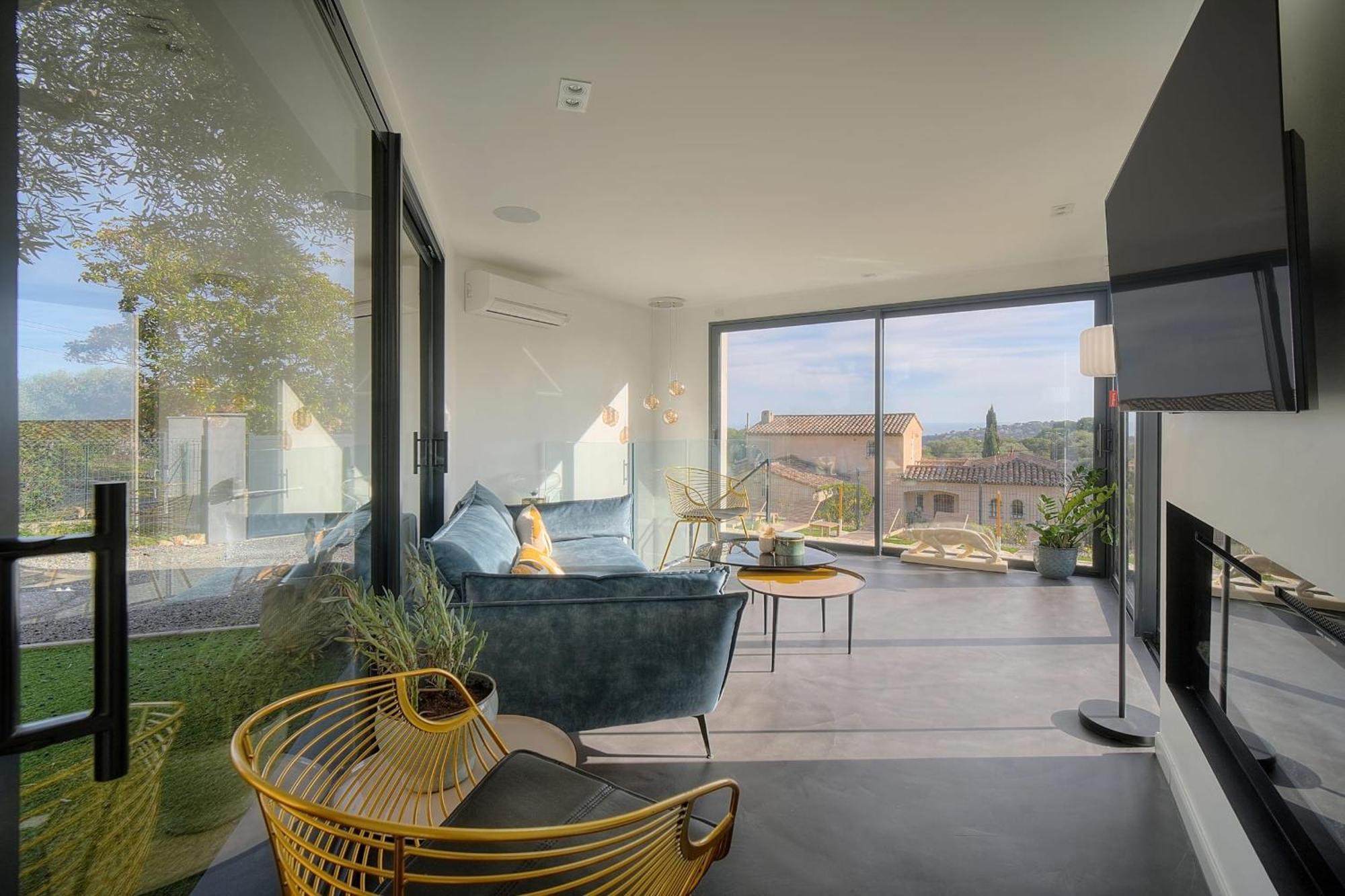 Immogroom - Superbe Villa - Piscine - Vue Mer - Parking - Clim วาลูริส ภายนอก รูปภาพ