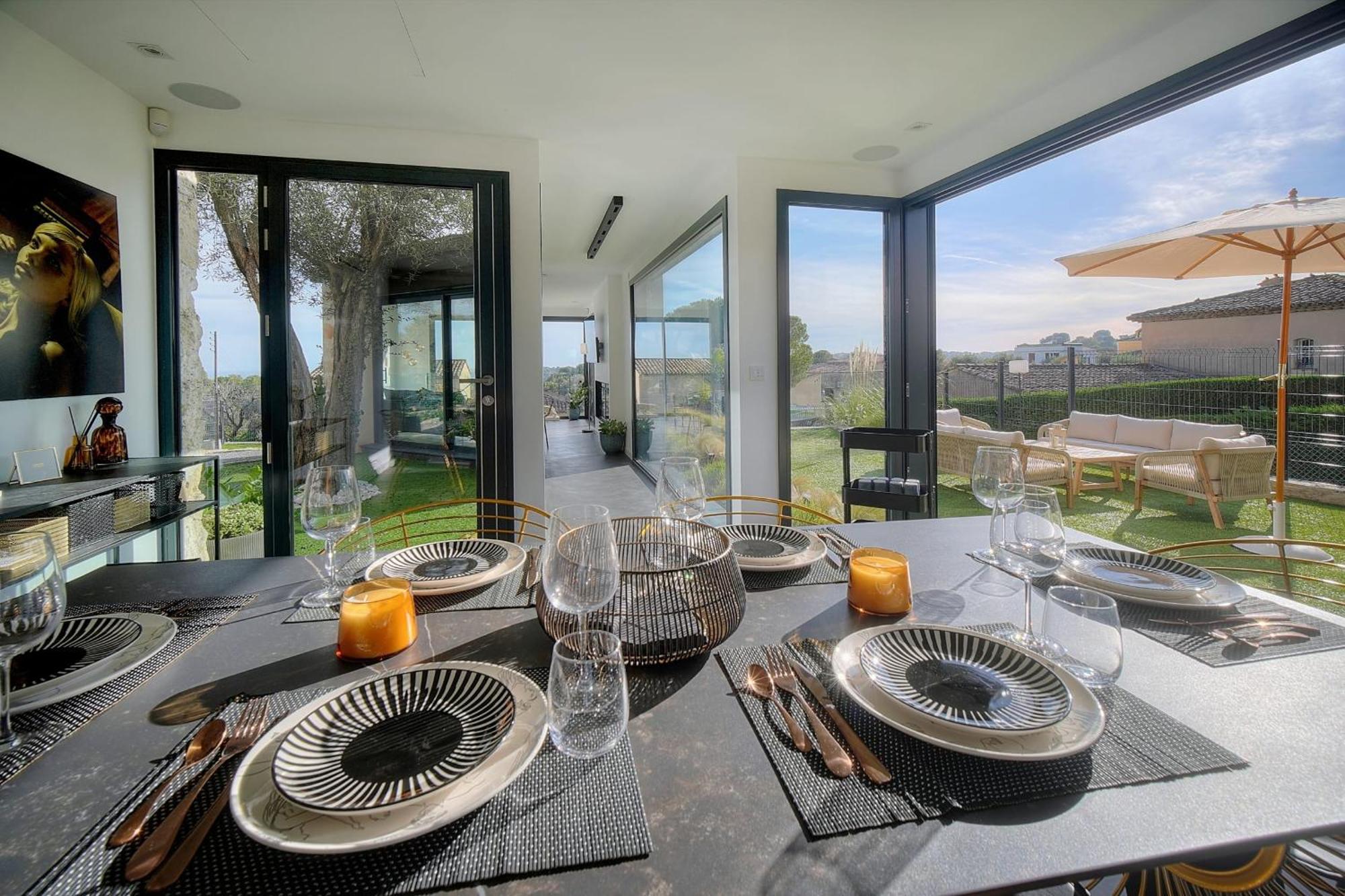 Immogroom - Superbe Villa - Piscine - Vue Mer - Parking - Clim วาลูริส ภายนอก รูปภาพ